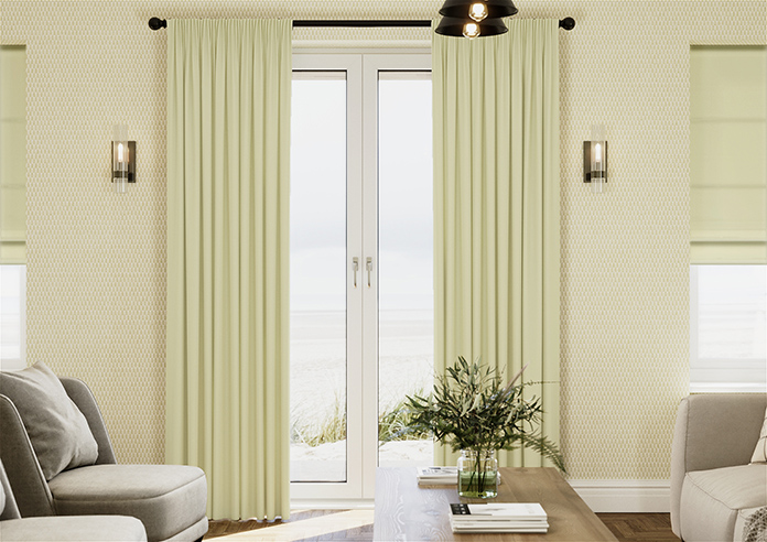 Kyoto Faux Silk, Cream - Made to Measure Curtains - Image 3